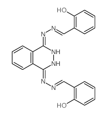 Benzaldehyde,2-hydroxy-, 1,4-phthalazinediyldihydrazone (9CI)结构式