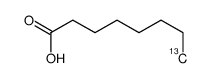 Octanoic acid-8-13C Structure