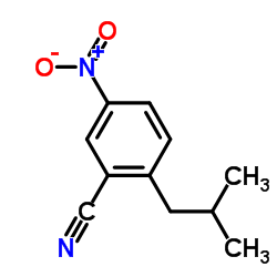 2-Isobutyl-5-nitrobenzonitrile structure