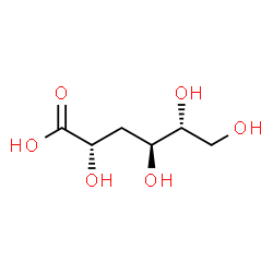 (2S,4S,5R)-2,4,5,6-tetrahydroxyhexanoic acid Structure