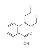 Benzoic acid,2-[bis(2-chloroethyl)amino]- Structure