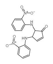 2-Cyclopenten-1-one,4,5-bis[(2-nitrophenyl)amino]- structure