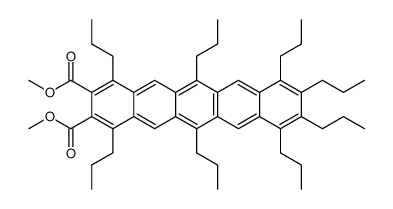 dimethyl 1,4,6,8,9,10,11,13-octapropylpentacene-2,3-dicarboxylate Structure