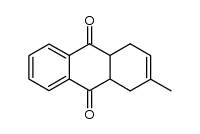 2-methyl-1,4,4a,9a-tetrahydroanthracene-9,10-dione Structure