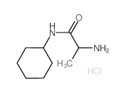 2-Amino-N-cyclohexylpropanamide hydrochloride Structure