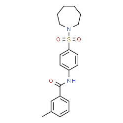 N-[4-(azepan-1-ylsulfonyl)phenyl]-3-methylbenzamide Structure