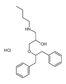 1-(butylamino)-3-(1,3-diphenylpropan-2-yloxy)propan-2-ol,hydrochloride Structure