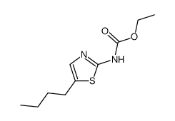 Carbamic acid,(5-butyl-2-thiazolyl)-,ethyl ester (9CI) Structure