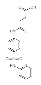 3-[[4-(pyrimidin-2-ylsulfamoyl)phenyl]carbamoyl]propanoic acid Structure