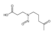 3-[nitroso(4-oxopentyl)amino]propanoic acid Structure