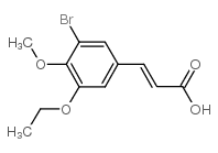 3-(3-bromo-5-ethoxy-4-methoxyphenyl)prop-2-enoic acid图片