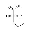 (R)-2-bromo-valeric acid Structure