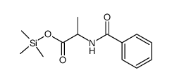 N-benzoyl-alanine trimethylsilanyl ester结构式