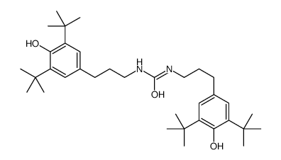 1,3-bis[3-(3,5-ditert-butyl-4-hydroxyphenyl)propyl]urea结构式