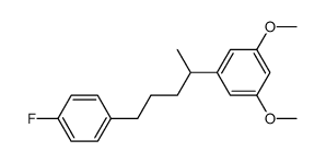 2-(3,5-dimethoxyphenyl)-5-(4-fluorophenyl)-pentane Structure