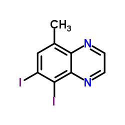 5,6-Diiodo-8-methylquinoxaline Structure