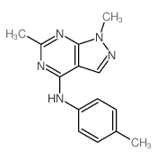 3,9-dimethyl-N-(4-methylphenyl)-2,4,8,9-tetrazabicyclo[4.3.0]nona-1,3,5,7-tetraen-5-amine Structure