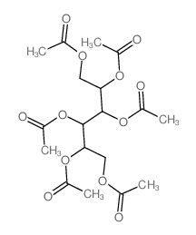 2,3,4,5,6-pentaacetyloxyhexyl acetate structure