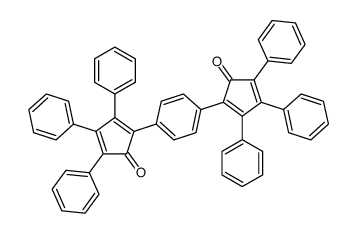 2-[4-(5-oxo-2,3,4-triphenylcyclopenta-1,3-dien-1-yl)phenyl]-3,4,5-triphenylcyclopenta-2,4-dien-1-one结构式