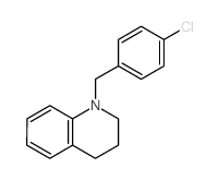 Quinoline,1-[(4-chlorophenyl)methyl]-1,2,3,4-tetrahydro- structure