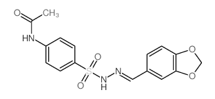 N-[4-[(benzo[1,3]dioxol-5-ylmethylideneamino)sulfamoyl]phenyl]acetamide picture