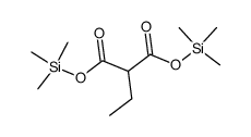 Ethylmalonic acid bis(trimethylsilyl) ester structure