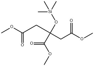 2-(Trimethylsiloxy)-1,2,3-propanetricarboxylic acid trimethyl ester结构式