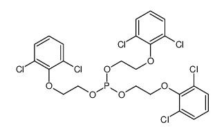 tris[2-(2,6-dichlorophenoxy)ethyl] phosphite结构式