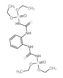 1-diethoxyphosphoryl-3-[2-(diethoxyphosphorylthiocarbamoylamino)phenyl]thiourea structure