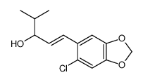 1-[2-Chloro-4,5-(methylenedioxy)phenyl]-4-methyl-1-penten-3-ol Structure