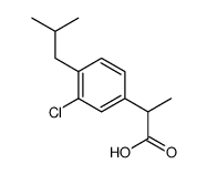 2-(3-Chloro-4-isobutylphenyl)propionic acid结构式