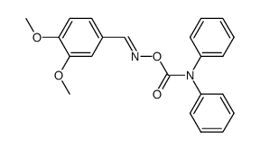 Veratrumaldehyd-oximester d. N,N-Diphenylcarbaminsaeure Structure