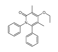 4-ethoxy-3,5-dimethyl-1,6-diphenylpyridin-2-one Structure