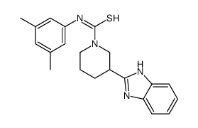 1-Piperidinecarbothioamide,3-(1H-benzimidazol-2-yl)-N-(3,5-dimethylphenyl)-(9CI) Structure