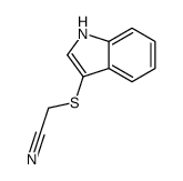 2-(1H-indol-3-ylsulfanyl)acetonitrile结构式