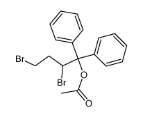 1-acetoxy-2,4-dibromo-1,1-diphenyl-butane Structure