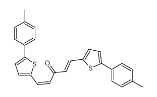 1,5-bis[5-(4-methylphenyl)thiophen-2-yl]penta-1,4-dien-3-one Structure