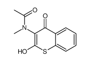 N-(2-hydroxy-4-oxothiochromen-3-yl)-N-methylacetamide结构式