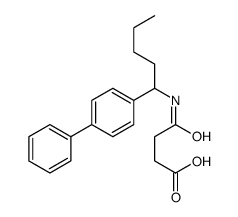 4-oxo-4-[1-(4-phenylphenyl)pentylamino]butanoic acid Structure