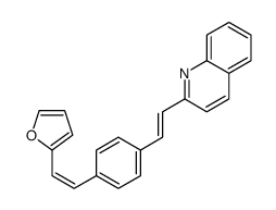 2-[2-[4-[2-(furan-2-yl)ethenyl]phenyl]ethenyl]quinoline结构式