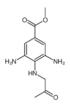 methyl 3,5-diamino-4-(2-oxopropylamino)benzoate Structure