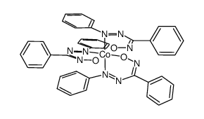 tris(benzeneazo-benzaldoximato)-cobalt(III)结构式