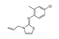 (3-allyl-3H-thiazol-2-ylidene)-(4-chloro-2-methyl-phenyl)-amine Structure