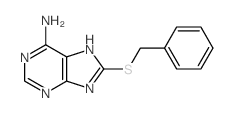 9H-Purin-6-amine,8-[(phenylmethyl)thio]-结构式