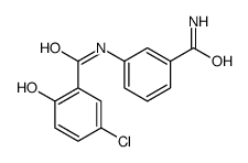 N-(3-carbamoylphenyl)-5-chloro-2-hydroxybenzamide Structure