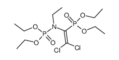 diethyl (2,2-dichloro-1-(diethoxyphosphoryl)vinyl)(ethyl)phosphoramidate Structure