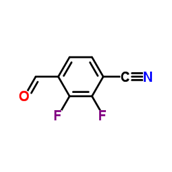 2,3-Difluoro-4-formylbenzonitrile structure