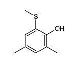 2,4-dimethyl-6-methylsulfanylphenol结构式