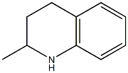 ()-1,2,3,4-tetrahydro-2-methylquinoline structure