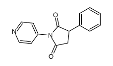 3-phenyl-1-pyridin-4-ylpyrrolidine-2,5-dione Structure